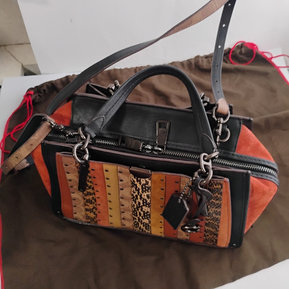 Coach Dreamer 21 Patchwork Snakeskin, Signature, Leather luxury handbags - Picture 11 of 16